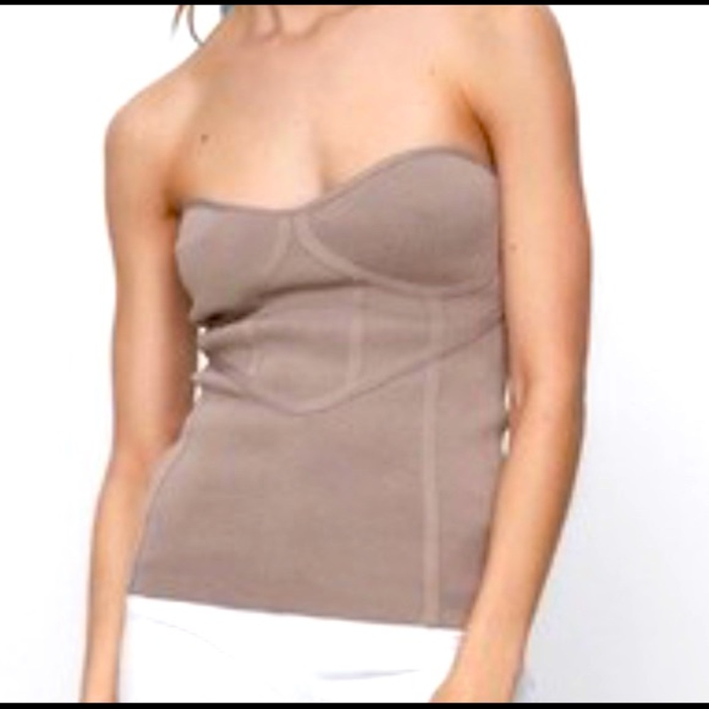 NWT Zara knit bustier top